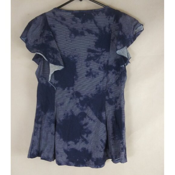 One World Studded Shooting Star Design Cap Flutter Sleeve Tie Dye Shirt PS - Picture 3 of 6